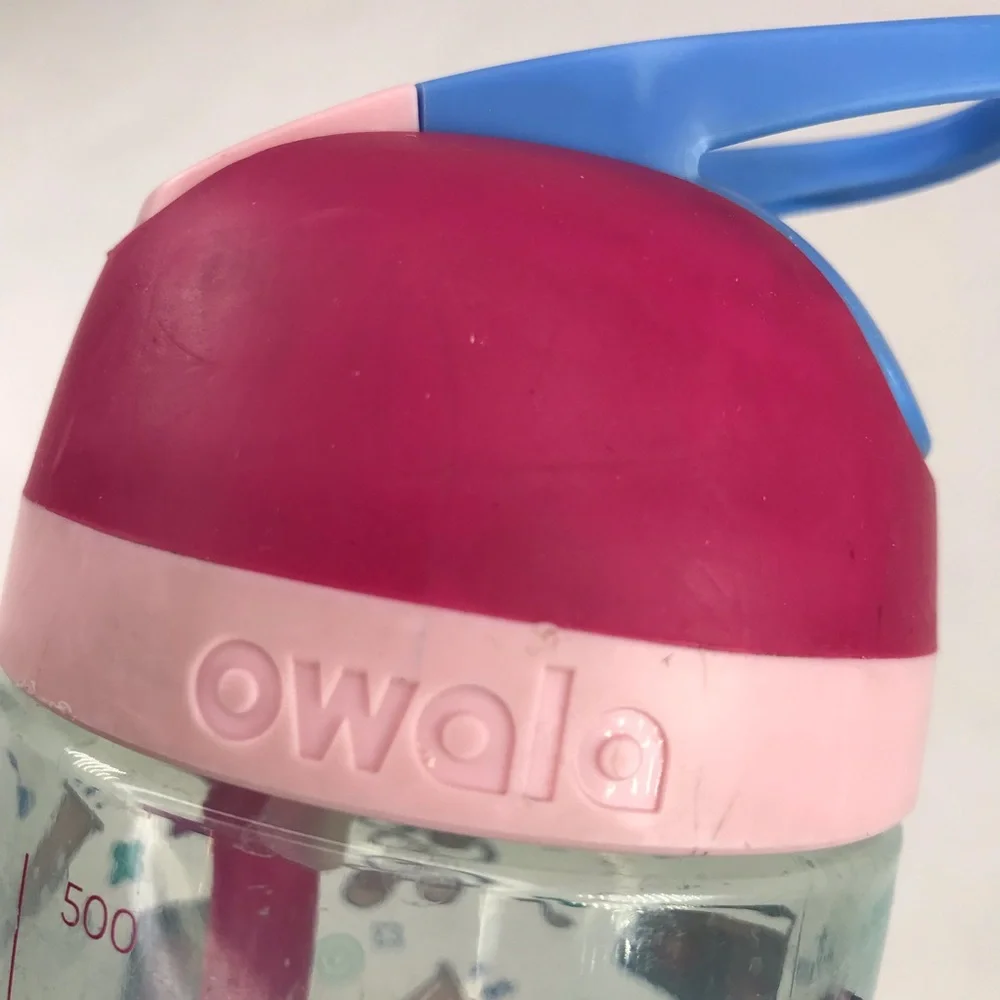 Owala 16 oz Kids FreeSip Water Bottle Pink Graphics - Picture 12 of 13